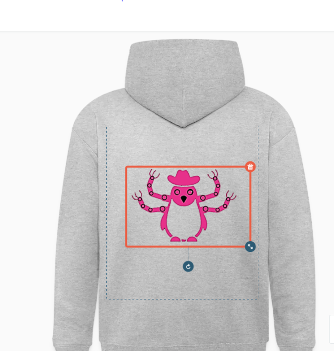 Sweat Gris avec logo et ecriture rose Main Image